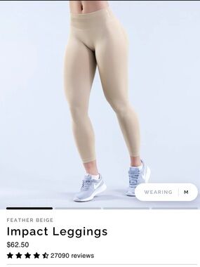 Dfyne Impact Leggings - Feather Beige